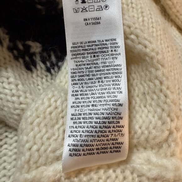 Step Hem Angry Teddy Sweater by 7 For All Mankind Hard To Find (over)size Medium - Picture 11 of 13